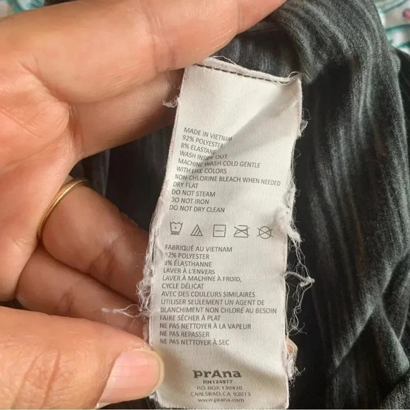 PrAna Caraway Spacedye Leggings Small Performance Fleece Stretch Infused - Picture 10 of 13